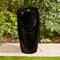 29.25"H Oversized Ceramic Pot Outdoor Fountain with LED Light, Includes Pump, Multiple Colors